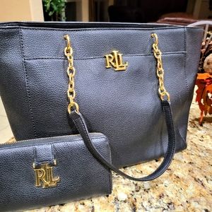 Ralph Lauren tote bag and wallet